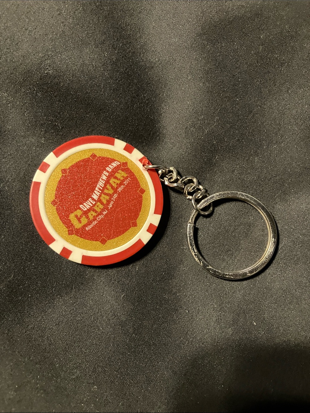 Dave Matthews Band Atlantic City Caravan Poker Chip Keychain